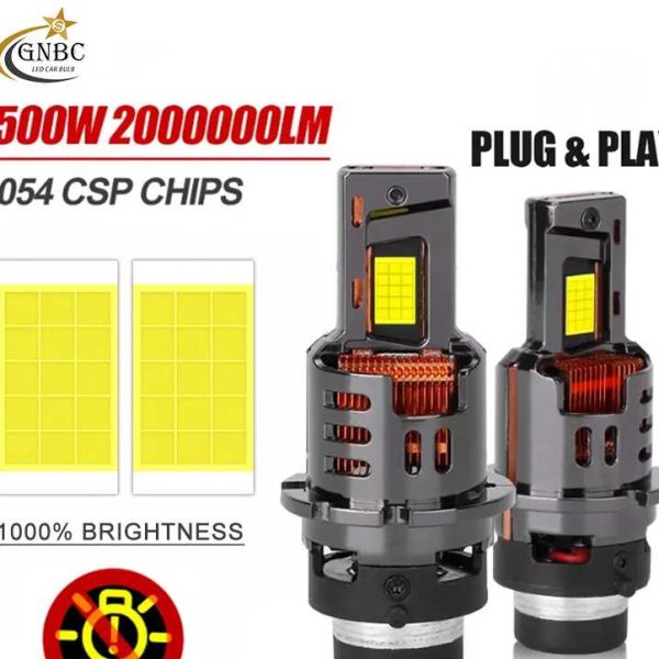 D2S D4S LED Car Headlight bulb HID D2 D4 Canbus D2R D4R Xenon Bulbs Turbo 6000K High power Car Lamp Motorcycle Light Plug&Play
