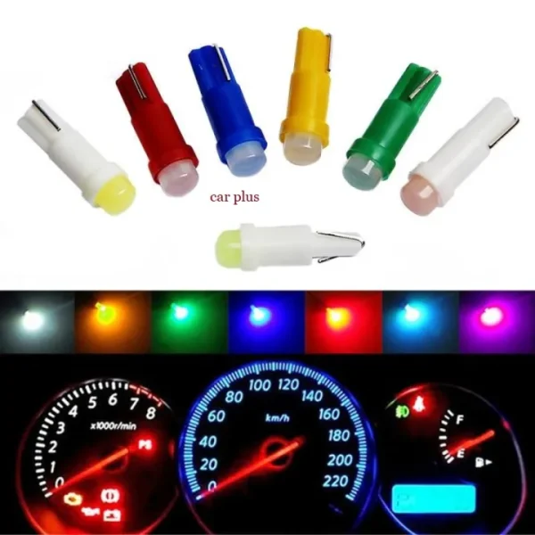 10Pcs DC 12V Car LED Bulb Car Cob Instrument Light Brightness