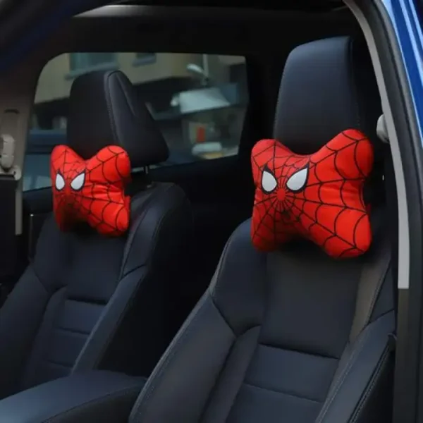 Spiderman 2 Piece Car Neck Rest Cushion Head Pillow