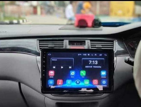 Mitsubishi lancer high quality large screen full touch Android navigation player.