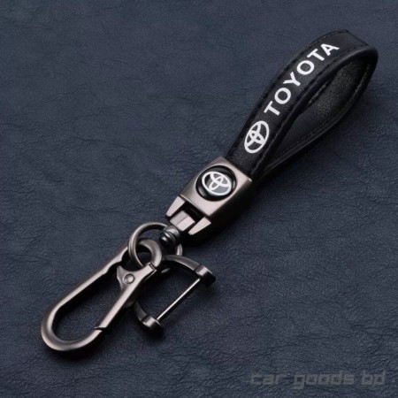 TRD SL Car Key Chain 360-degree Rotation Metal Ring Logo Print Chain Pendant Strong Anti-lost
