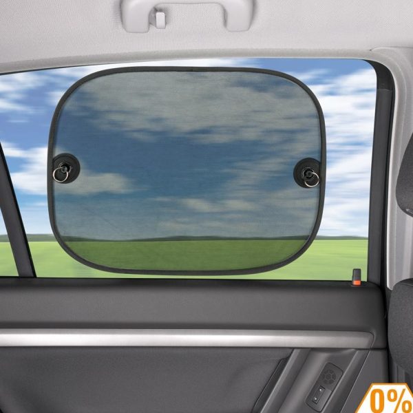 2 pcs Car Sun Shade- Black