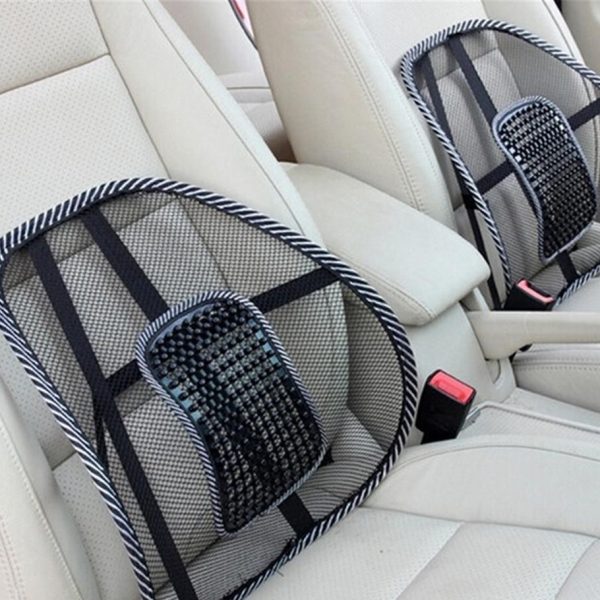 Car Seat Back Support Massage Design Black