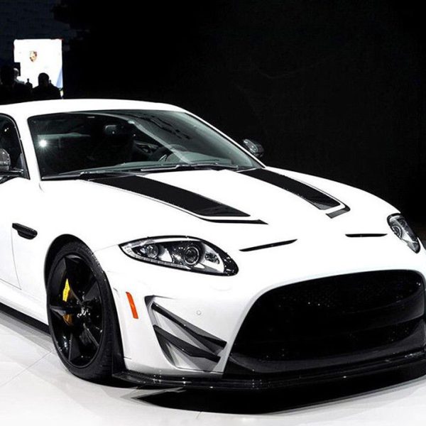 2Pcs Vinyl Car Hood Stickers Auto Hood Stripes Sticker