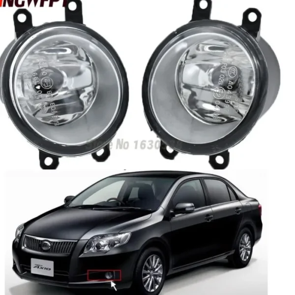 FOG LAMP WITH WIRE SET FOR COROLLA, AXIO, FIELDER original shaep