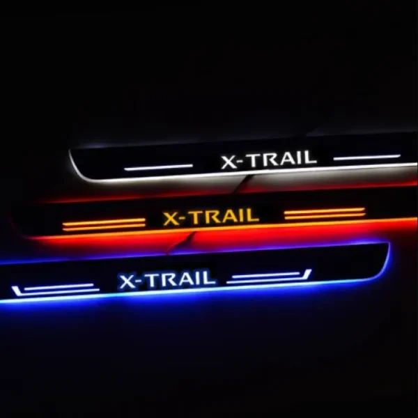 Nissan X-Trail T32 2015 – 2021 LED Door Side Sill Step Plates Frameless