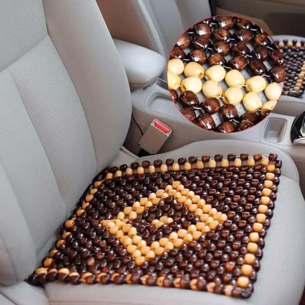 Wood Bead Car Seat Cushion
