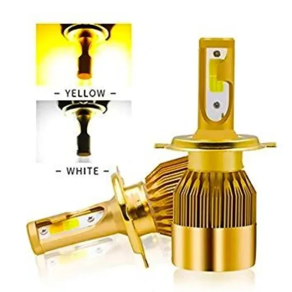 Bike LED Light H4 Any Bike White/Yellow